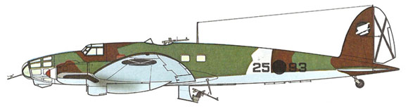 Bombarder Heinkel He 111 de la Legió Còndor alemanya