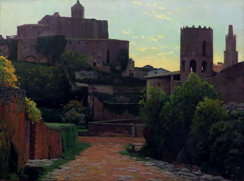 Girona. Oli sobre tela de Santiago Rusiñol, 1909
