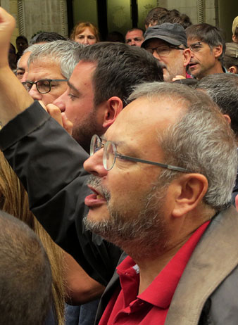 El diputat Joan Olóriz, a la concentració