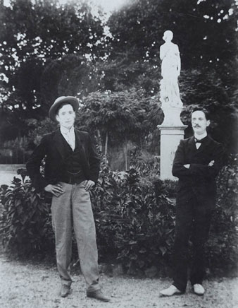 Xavier Montsalvatje i Carles Rahola a la Devesa. 1905_1907
