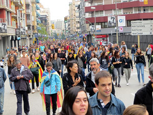 Manifestació per la sentència del Procés el dia de vaga general