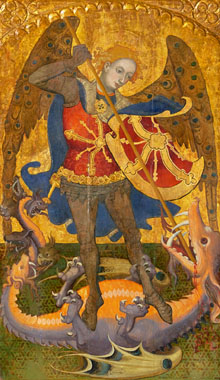 Retaule de Sant Miquel de Cruïlles. Detall. Lluís Borrassà. 1416
