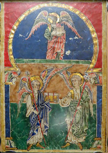 Pàgina miniada d'un Beatus. Finals del segle XII