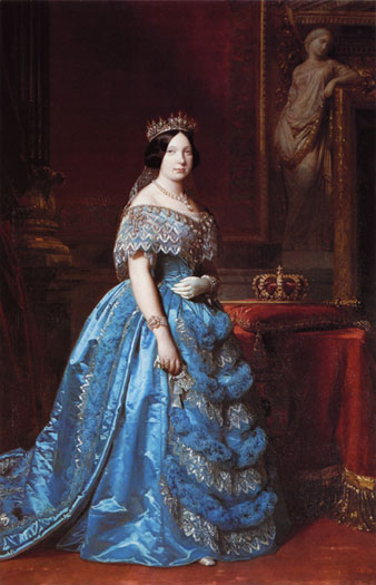 Retrat de la reina Isabel II d'Espanya (1830-1904). Federico Madrazo. 1850