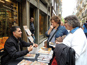 Sant Jordi 2015 a la Llibreria Geli. Signatures de llibres