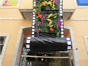 Temps de Flors 2016. Barri del Mercadal: plaça de Santa Susanna i Museu del Cinema