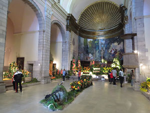 Temps de Flors 2016. Muntatges i instal·lacions a l'església de Sant Martí - Seminari
