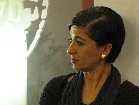 Sílvia Planas, directora del Museu d'Història del Jueus de Girona, durant la presentació del llibre