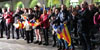 Seguiment de la investidura de Carles Puigdemont com a President de la Generalitat a la plaça del Vi