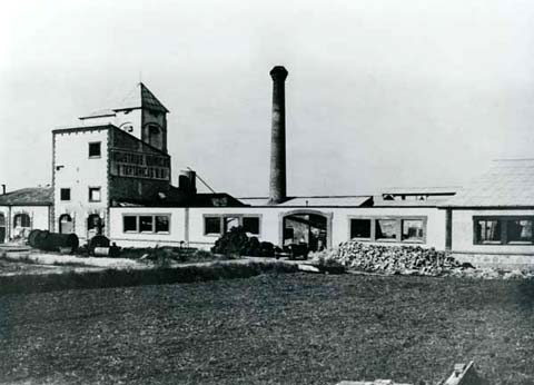Vista de la fàbrica de les Indústries Químiques i Tartàriques, coneguda popularment com els Químics, a la zona de Palau Sacosta. 1920-1929