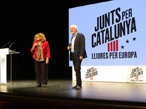 Acte central de campanya de JuntsxCat al Teatre Municipal