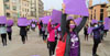 Commemoració del Dia de la Dona. Concentració a la plaça de l'U d'octubre de 2017