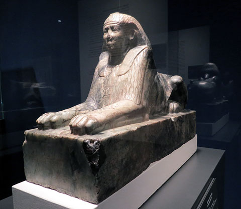 Esfinx del faraó Amenemhat IV. Gneis. Dinastia XII, regnat d'Amenemhat IV, Ca. 1808-1799 aC. Beirut, Líban
