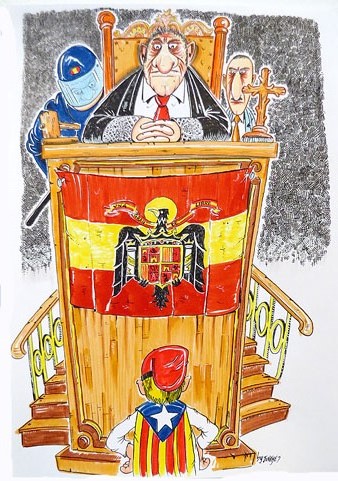 Dibuix de Jordi Juncosa, by Junkye, de la sèrie 'Setze Jutges'