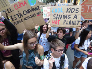 Manifestació contra el canvi climàtic organitzada per Fridays for Future i Revolució o Extinció