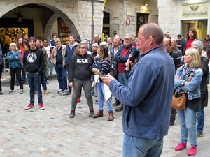 Manifestació 'Fem fora al rei espanyol de Girona'