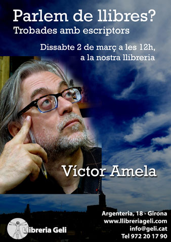 Cartell de l'esdeveniment amb Víctor Amela