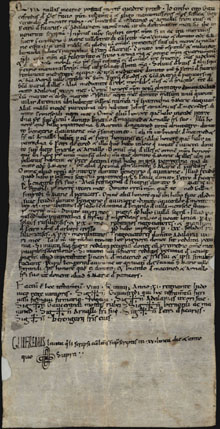 24/05/1148. Testament de Gaufred d'Illes qui llega, entre d'altres,  el mas Vilar de Tremun, situat a la parròquia de Santa Maria d'Agullana