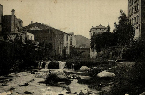 La Riera i el Pont Major d'Arbúcies. 1931