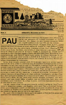Premsa local. Publicació mensual 'La Vila'. Número 2 de novembre de 1935