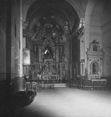 Altar major de l'església de la Mare de Déu de la Pietat. 1923