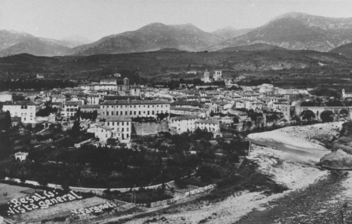 Vista panoràmica de Besalú. 1911-1936