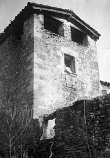 Torre de planta quadrada de Can Prat de Mitjavila. Ca. 1927