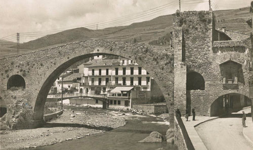 El Pont Nou sobre el Ter. 1930-1940