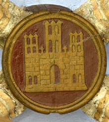 Clau de volta de la Catedral de Santa Maria amb l'escut de Castelló