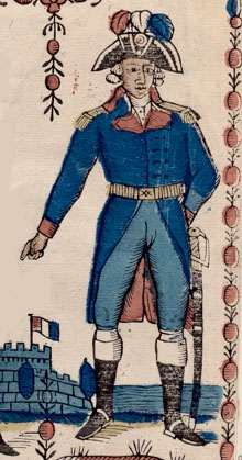 Oficial de l'exèrcit francès. 1794