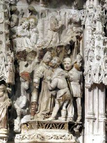 Detall del retaule de l'altar major
