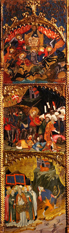Lateral esquerra del retaule de Sant Miquel de Cruïlles