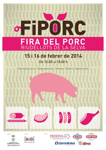 Cartell de la Fira del Porc FIPORC 2014