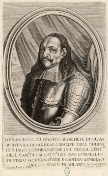 Francisco de Orozco y Ribera (1605-1668), marquès de Mortara, virrei i capità general de Catalunya