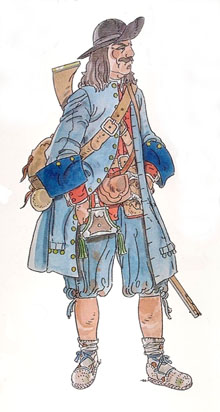 Fusilier de Montagne. 1690