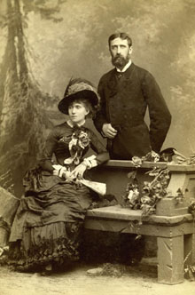 El pretendent carlí Alfonso Carlos de Borbón i la seva esposa María de las Nieves de Braganza