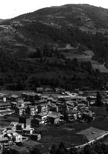 Vista del municipi de Llanars. 1988