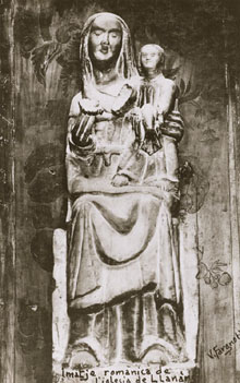 Imatge romànica de l'església de Sant Esteve de Llanars. 1911-1936