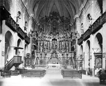 Interior de l'església de Sant Vicenç, 1919