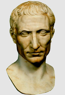 Bust de Juli Cèsar  (100-44 aC), qui atorgà a Llívia el dret romà