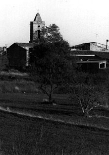 Vista del municipi de Palau de Santa Eulàlia. 1988