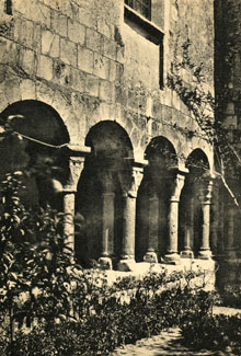 Claustre romànic de Sant Domènec, del segle XII. 1900