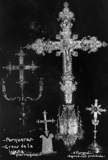 Creus de l'església parroquial de Santa Maria de Porqueres. 1932