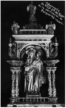 Tabernacle de la Mare de DÉu del Roser de Santa Maria de Porqueres. 1911