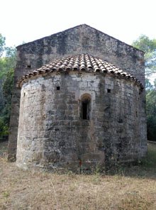 Absis de l'església de Sant Quirze i Santa Julita de Merlant