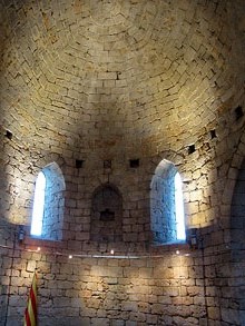 Volta de la sala major del castell de Bellcaire d'Empordà