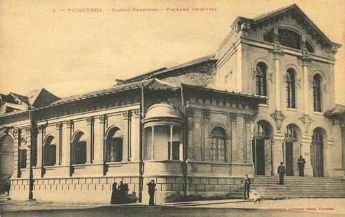Façana principal del Casino Ceretà. 1900-1930