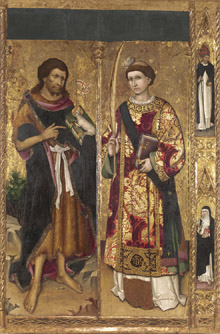 Sant Joan Baptista i Sant Esteve. Cap a 1450