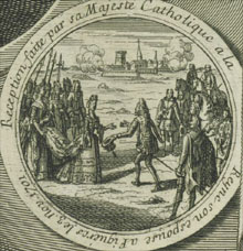 Recepció de Felip V a Maria Lluïsa Gabriela de Savoia a Figueres el 3 de setembre de 1701