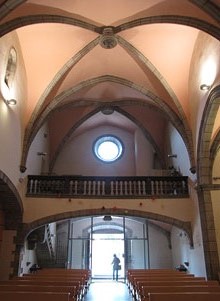 Interior de   l'església de Sant Esteve